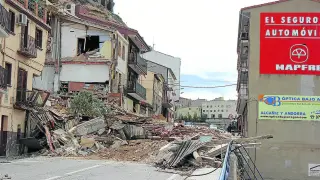 Las familias de Alcañiz más afectadas por el derrumbe ya viven en pisos alquilados