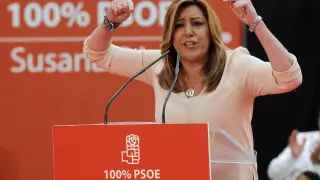 Susana Díaz este sábado en Gijón.