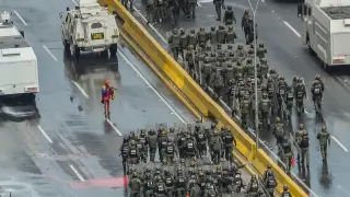 Protesta en Caracas.