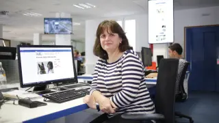 Maite Verde, directora del Hospital de Veterinaria de la Universidad de Zaragoza, en el encuentro digital con los lectores de Heraldo.es.