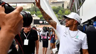 Lewis Hamilton en Mónaco.
