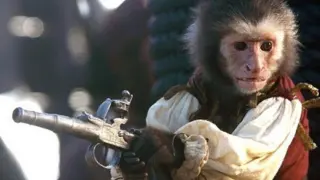 Jack, el mono capuchino de 'Piratas del Caribe'.