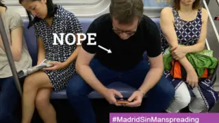 Piden poner fin al 'despatarre' masculino en el metro de Madrid