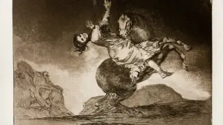Uno de los grabados de Goya facilitados por el Museo De Reede de Amberes.