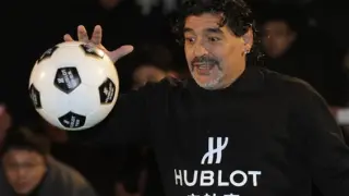 Imagen de archivo del exfutbolista Diego Armando Maradona.