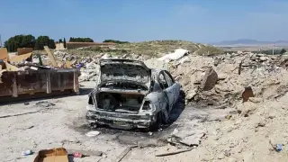 Arden 4 coches en 10 días en Épila