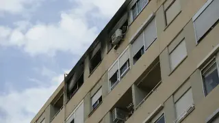 Incendio en una vivienda de la calle Castelar