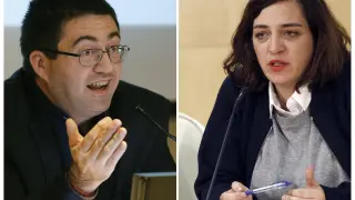 Los concejales del Ayuntamiento de Madrid Carlos Sánchez Mato y Celia Mayer.