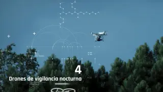 Imagen de uno de los drones que operarán desde Zaragoza