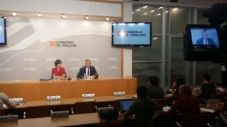 Joaquín Olona e Inés Torralba, en rueda de prensa