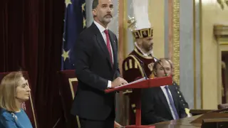 Felipe VI ha pronunciado su tercer discurso en el Congreso de los Diputados.