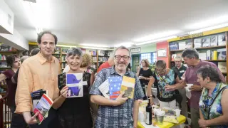 Pedro Bosqued, Ana Cañellas y Paco Goyanes, con sus recomendaciones en Cálamo.
