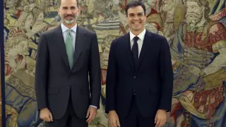 El Rey ha recibido a Pedro Sánchez en Zarzuela