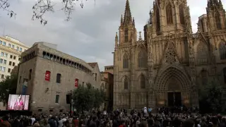 Imagen de las inmediaciones de la catedral de Barcelona