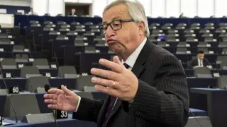 Discurso de Juncker ante el pleno de la Eurocámara.