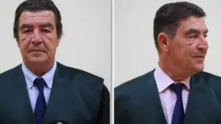 Antes y después del corte de pelo del juez