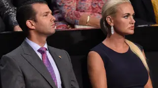 Trump Jr. junto a su esposa