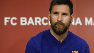 El delantero argentino del FC Barcelona Lionel Messi.