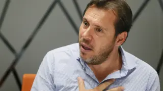 Óscar Puente, durante la entrevista.