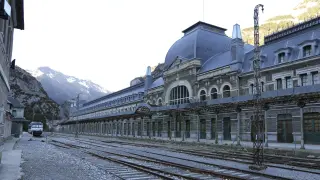 Estación Internacional de Canfranc (Huesca).