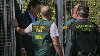 Ignacio González, siendo trasladado a la Audiencia Nacional.