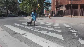 Pasos de peatones hechos polvo en La Romareda