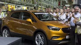 Celebración del lanzamiento del Mokka X en la fábrica de Opel en Figueruelas en agosto de 2016.