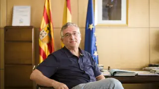 Joaquín Olona, consejero de Desarrollo Rural y Sostenibilidad, en su despacho la semana pasada.