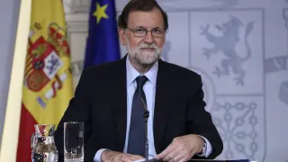 Rajoy tras la reunión de Gobierno.