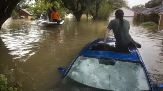Impresionantes inundaciones en Texas tras el paso del huracán Harvey.
