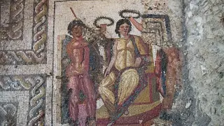 Uno de los mosaicos de la villa de La Malena.