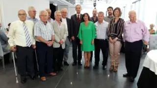 Broto en el homenaje a los socios nonagenarios de la asociación de la Tercera Edad de Binéfar y comarca.