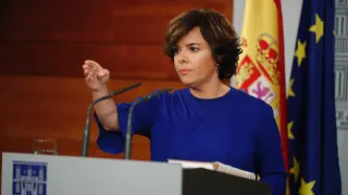 La vicepresidenta del Gobierno, Soraya Sáenz de Santamaría, en una foto de archivo.