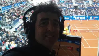 Tomás Carbonell, durante una retransmisión televisiva.
