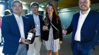 José Antonio Briz, Antonio Ubide, Raquel Latre y Marcelo Morales.