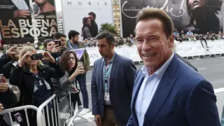 Arnold Schwarzenegger en San Sebastián.