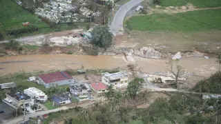 Imagen de Puerto Rico tras el paso del huracán.