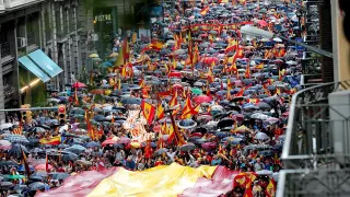 Miles de personas en Barcelona por la unidad de España