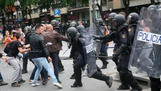 Una imagen de archivo del 1 de octubre en Cataluña