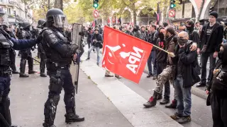 Protesta en Francia contra la reforma laboral.