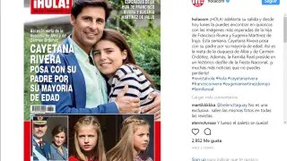La revista ¡Hola! publica hoy una exclusiva en la que la joven aparece junto a su padre, Francisco Rivera.