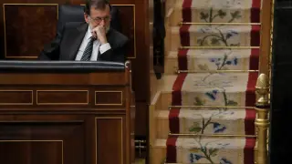 Mariano Rajoy, en la sesión del Congreso de este miércoles