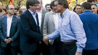 Carles Puigdemont y Artur Mas en una imagen de archivo