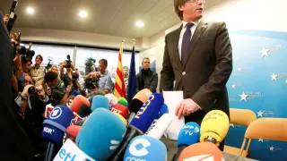 Carles Puigdemont ha comparecido en Bruselas