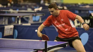 Jorge Cardona, en un torneo internacional con España de este curso.
