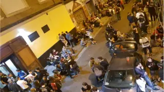 Panorámica de la calle de Maestro Marquina durante una noche reciente.