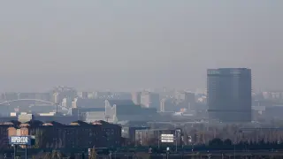 'Boina' de contaminación sobre Zaragoza