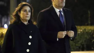 Catalá en su llegada al funeral del fallecido Jose Manuel Maza