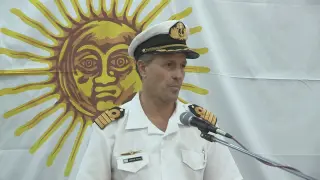 El portavoz de la Armada argentina, Enrique Balbi.