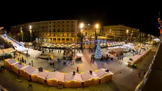 Inauguración de la iluminación navideña en Zaragoza